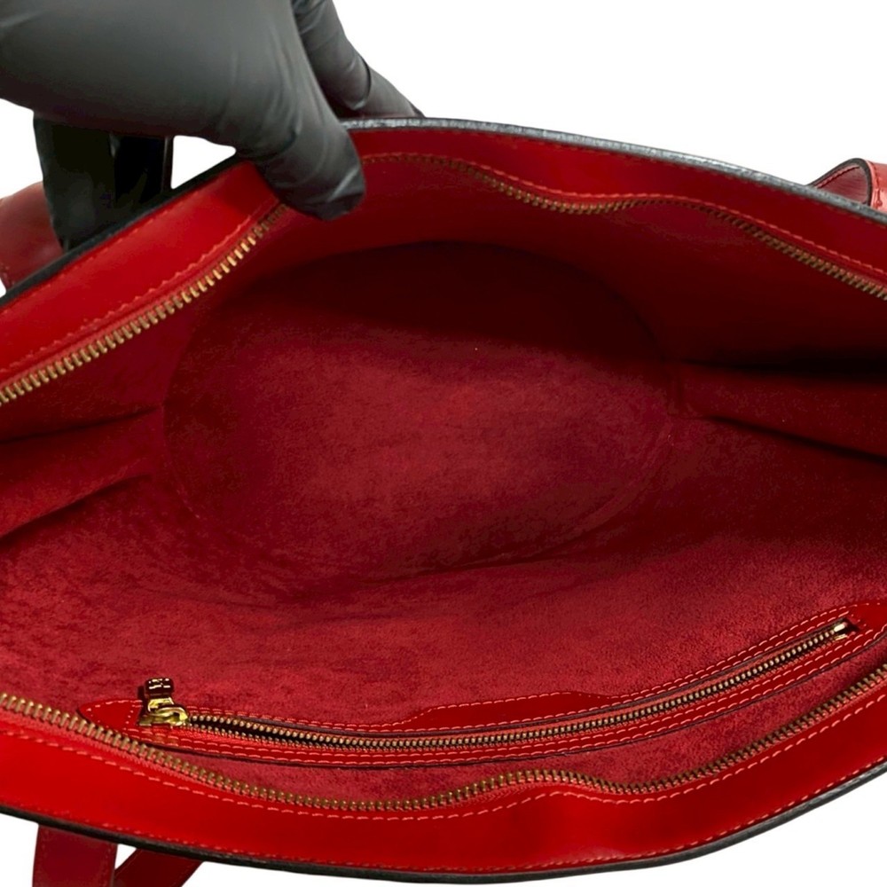 LOUIS VUITTON Saint-Jacques Shopping Epi Leather Tote Bag in Castilian Red - Picture 8 of 9